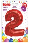 Fooliumist &otilde;hupall number XL 2, punane v.