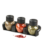 V&uuml;rtsipurkide komplekt Hermia ET-00122, l&auml;bipaistev v./must v., 210 ml