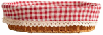 Leivakorv Homla Perlotte 243441, plastik, 32 cm x 25 cm, pruun v./valge v./punane v.