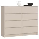 Kummut Akord K120 8SZ CLP PK, ka&scaron;miir v., 99 cm x 120 cm x 40 cm
