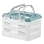 Tordi transpordikast Domotti Dolce, 40 cm x 24.3 cm, 30 cm, Valge v./Roheline v.