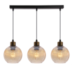 Valgusti lagi Candellux Lighting Valor 33-51431, E27, 3 x 40 W, merevaigu-kollane v. / must v.