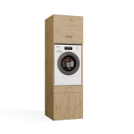 Kapp pesumasina jaoks Pola Twin 1S, artisan oak v., 64 cm x 64.2 cm x 189.6 cm