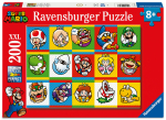 Pusle Ravensburger Super Mario Characters, 36 cm x 49 cm, 200 tk, mitmev&auml;rviline