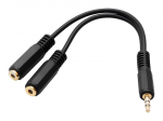 Juhe Blow 3.5mm Male / 2x3.5mm Female 3.5mm Male, 2x3.5mm Female, 0.12 m, must