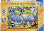 Pusle Ravensburger World Atlas with Animals, 300 tk