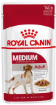 M&auml;rg koeratoit Royal Canin Medium Adult Chunks in Gravy, 0.14 kg x 10 tk.