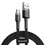 Juhe Baseus, Micro USB/USB 2.0 Type A, 20 cm, must v.