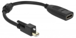 Juhe Delock 62640 Mini DisplayPort male, HDMI, 0.25 m, must v.