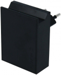 Telefoni laadija Swissten, USB/AC/DC, must