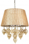 Valgusti rippuv Candellux Elissa, E14, 3 x 40 W, beež v., 40 x 23 cm
