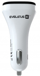 Auto laadija Evelatus QCC02, USB, valge v.