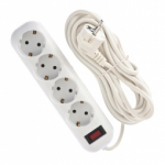 Pikendusjuhe Bellight White, 4-Socket, 5 m, 4 pesa