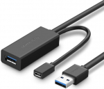 Kaabel Ugreen US175, USB 3.0/USB 3.1/USB 3.2, 1000 cm, must v.