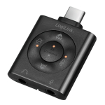 Adapter Logilink USB-C - 2 x 3.5mm (Headphones/Microphone) UA0365 USB-C male, 2 x 3.5mm (Headphones/Microphone), must v.