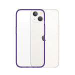 Telefoni &uuml;mbris PanzerGlass ClearCase, Apple iPhone 13, l&auml;bipaistev/violetne
