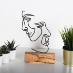 Dekoratiivsuveniir Mioli Decor Decorative Object, pruun/must, 3.5 cm x 17 cm x 38 cm