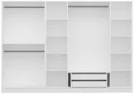 Riidekapp Kalune Design Kale 4929, valge v., 52 cm x 270 cm x 190 cm