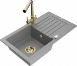 K&ouml;&ouml;givalamu Mexen Pablo 6510751010-71+671600-50+66911-50, graniit, 75 cm x 43 cm x 16.1 cm, kuldne/hall