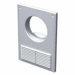 Ventilatsioonirest Haushalt, plastik, 182 mm x 252 mm, 125 mm