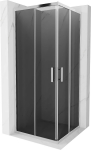 Du&scaron;ikabiin Mexen Rio 860-090-090-01-40, ruudukujuline, aluseta, 90 cm x 90 cm x 190 cm