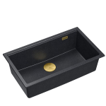 K&ouml;&ouml;givalamu Quadron Logan 110, graniit, 76 cm x 45 cm x 23.5 cm, kuldne v./must v./hall v.