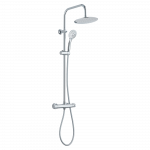 Termostaatsegistiga du&scaron;ikomplekt Invena Musta AU-84-001-X, h&otilde;be