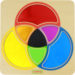 Arendav tahvel, kujundid ja v&auml;rvid Masterkidz, pruun v./mitmev&auml;rviline