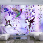Fototapeet Artgeist Flying Hummingbirds (Violet), 70 cm x 100 cm
