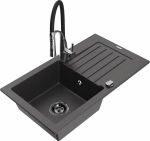 K&ouml;&ouml;givalamu koos kraaniga Mexen Pablo Aster, graniit, 75.2 cm x 43.6 cm x 16.1 cm, black granite