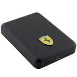 Akupank Ferrari Magsafe, 5000 mAh, 15 W, must v.