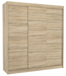 Riidekapp ADRK Megan 200, pruunikas v., 58 cm x 200 cm x 215 cm