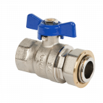 Kraan Invena, kuul, veev&auml;rgile, 3/4"