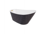 Vann, teisaldatav Besco Melody Glam, 170 cm x 80 cm x 72 cm, ovaalne, grafiit