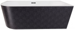 Vann, teisaldatav Besco Zoya Glam Graphite, 170 cm x 80 cm x 59 cm, parempoolne, must/grafiit
