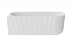 Vann, teisaldatav Besco Denaya, 150 cm x 75 cm x 58 cm, nurga-, valge