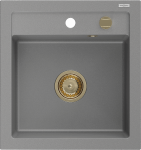 K&ouml;&ouml;givalamu Mexen Vito Grey+Gold, graniit, 49 cm x 52 cm x 21 cm, kuldne/hall