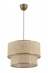 Valgusti rippuv Opviq Chandelier Hazeran, E27, pruun v.