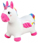 H&uuml;ppav m&auml;nguasi, &uuml;kssarvik Madej, pol&uuml;vin&uuml;&uuml;lkloriid (pvc), pl&uuml;&uuml;s, valge v./roosa v.