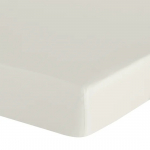 Voodilina Basic, kreemjasvalge, 160 x 200 cm, kummiga