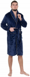 Hommikumantel Springos HA7386, hall v./pruun v./s&uuml;gavsinine v., L/XL