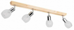 Valgusti lagi Spot-Light Tessa, E14, 4 x 40 W, pruun v./satiin