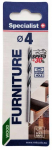 Puidu puur Specialist+ Furniture, puit, hss, sirge, 4 mm x 8.8 cm