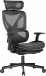 T&ouml;&ouml;tool ErgoWork SpineX CH05-22, 69 x 68 x 118 - 128 cm, must v./oranž v.