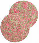 Lauamatt Homla Liora 244105, 38 cm x 38 cm, Roheline v./Roosa v.