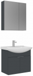 Vannitoa m&ouml;&ouml;bli komplekt Kalune Design Purus 65-338, matt antratsiit v., 50 cm x 65 cm x 58 cm