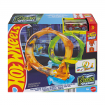 Autorada Mattel Hot Wheels Neon Speeders Double Loop Dash JMG49, mitmev&auml;rviline