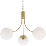 Valgusti lagi Candellux Lighting Dani 33-47779, E14, 3 x 40 W, valge v. / kuldne v.