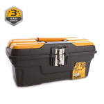 T&ouml;&ouml;riistakast Forte Tools MG-16, 43.4 cm x 19.4 cm x 23.9 cm, must/kollane