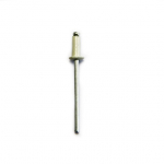 Alumiiniumist needid poolringikujulise peaga Haushalt RAL9010, 3 mm x 6 mm, 50 tk